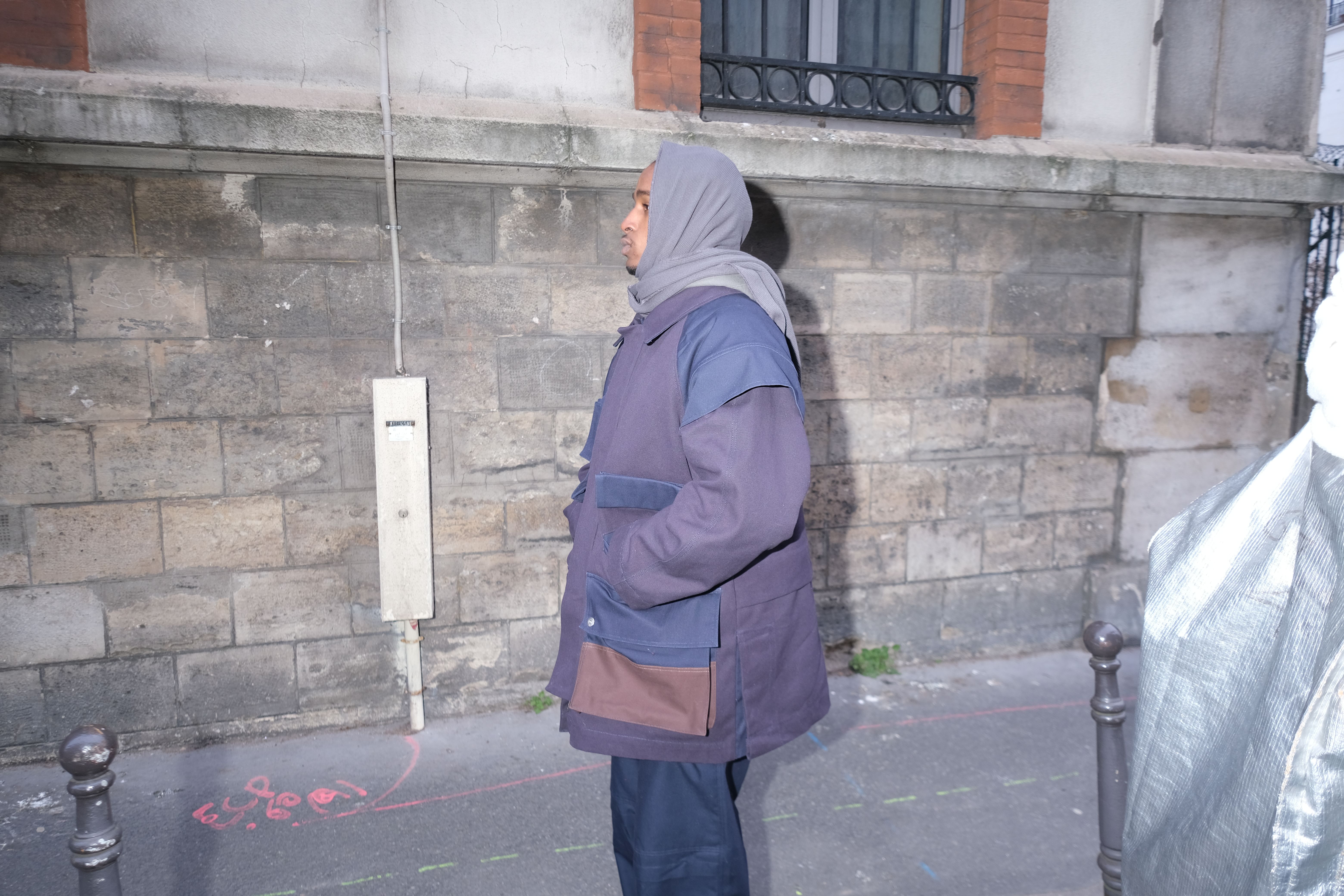 THERMAL SCARF, CHORD PARKA & LEG CARGO UNIFORM TROUSERS