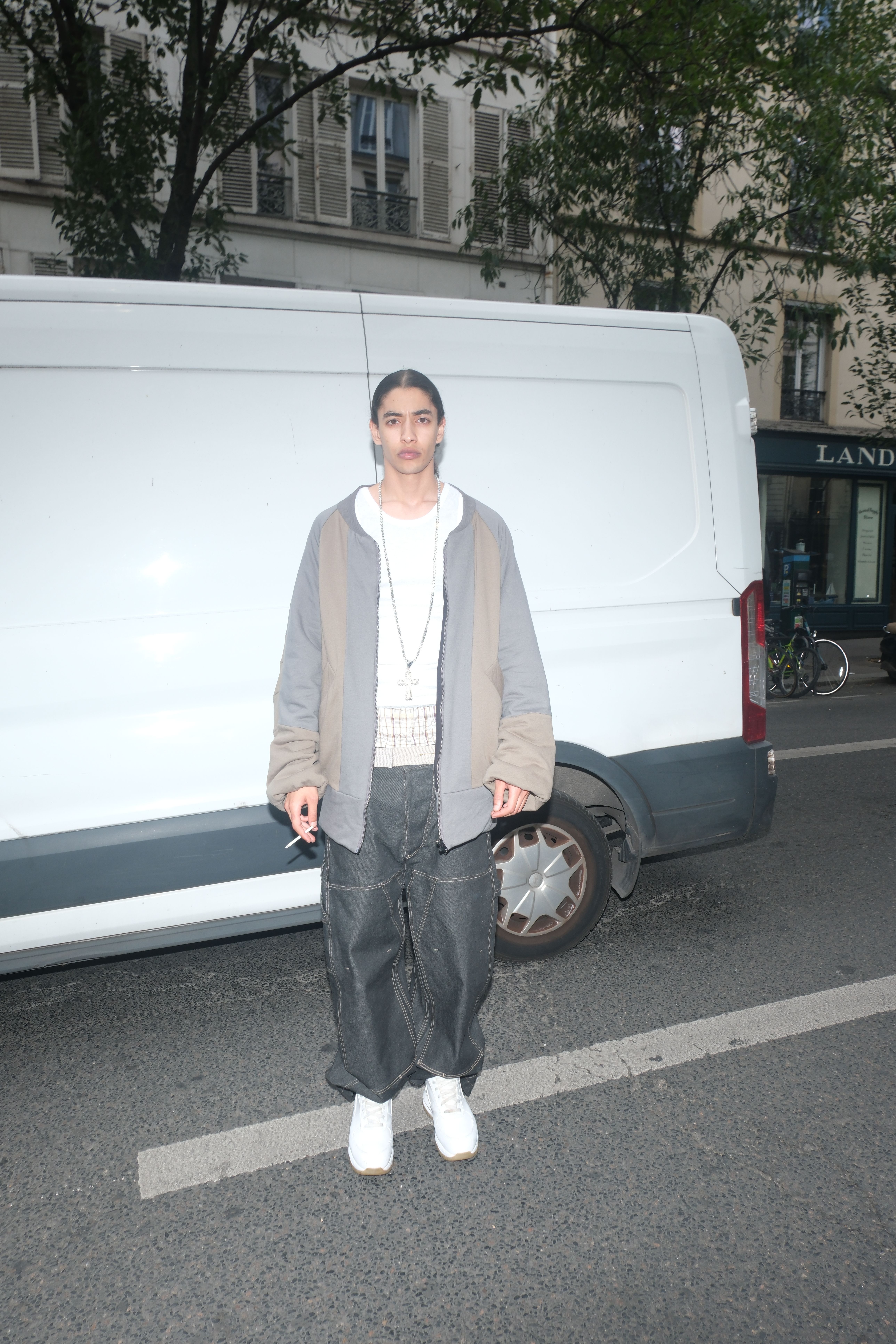 PANELED TERRY BOMBER, DOUBLE TANK, PLAID BOXERS & JIMENEZ DENIM