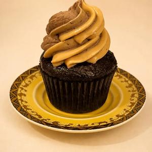 London Style Chocolate Caramel Cupcake