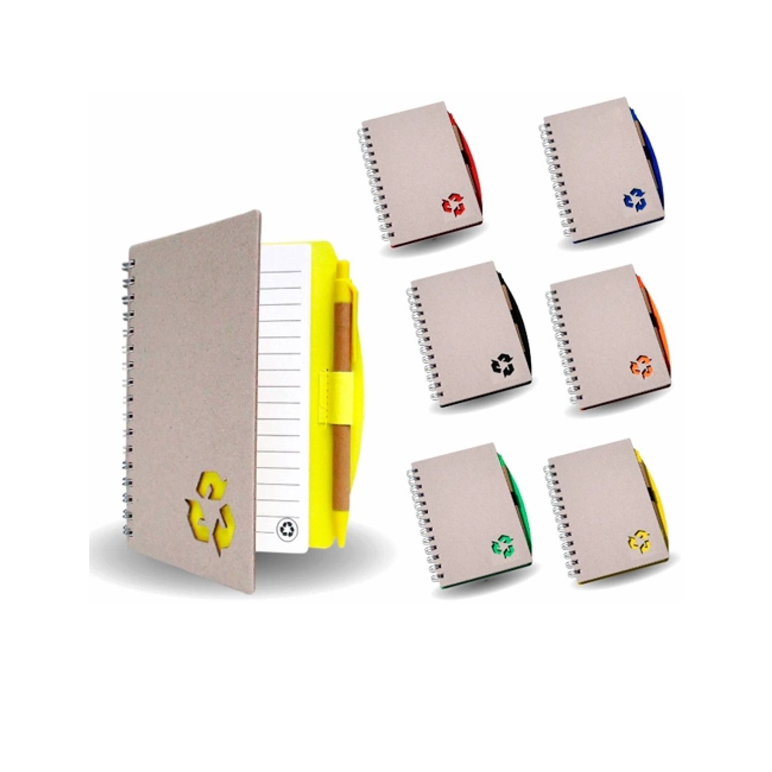 Imagen del producto: Libreta Eco Con Logo "RECICLABLE" Troquelado (Parte Baja)