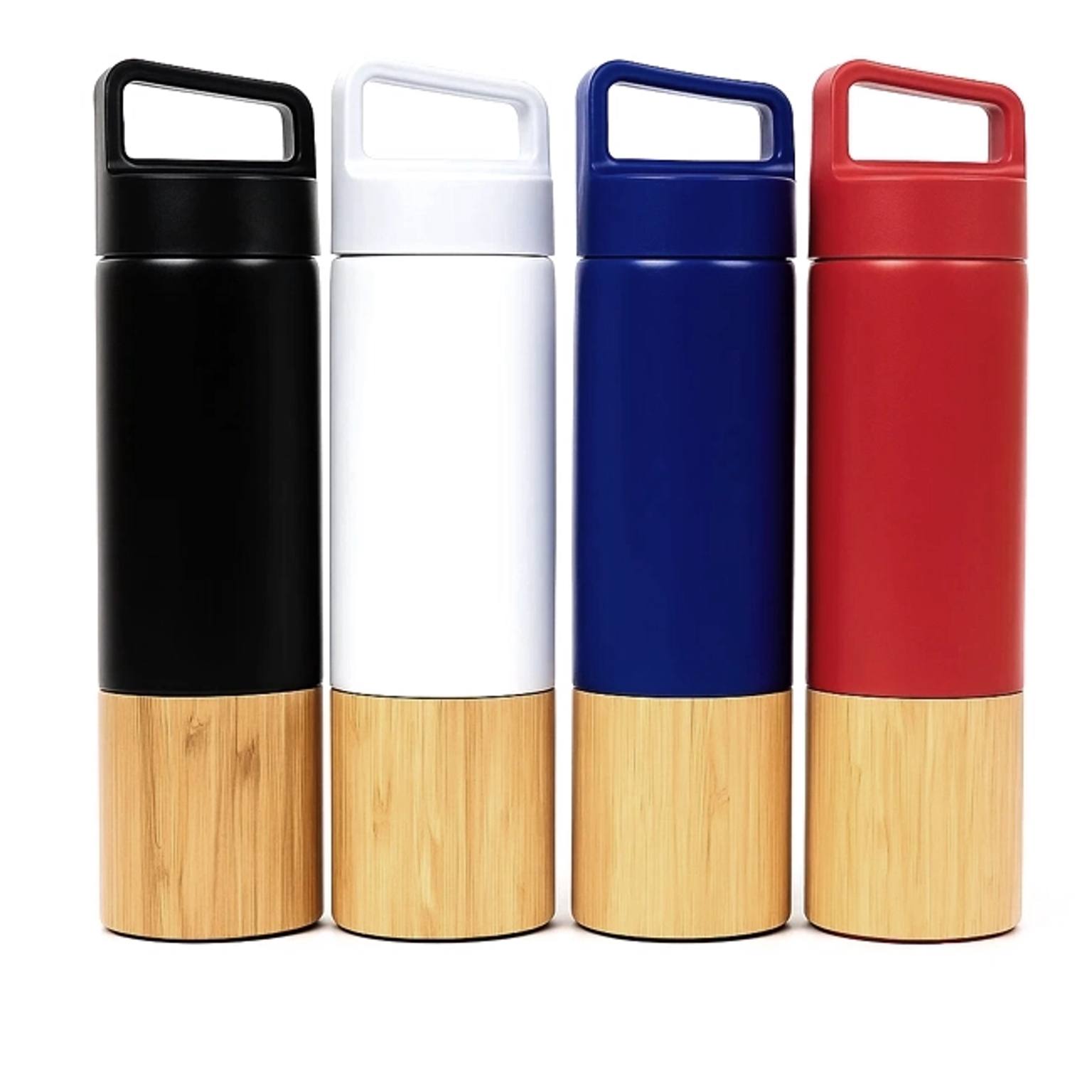 Imagen del producto: Tomatodo De Acero Inoxidable y Bamboo 500ml