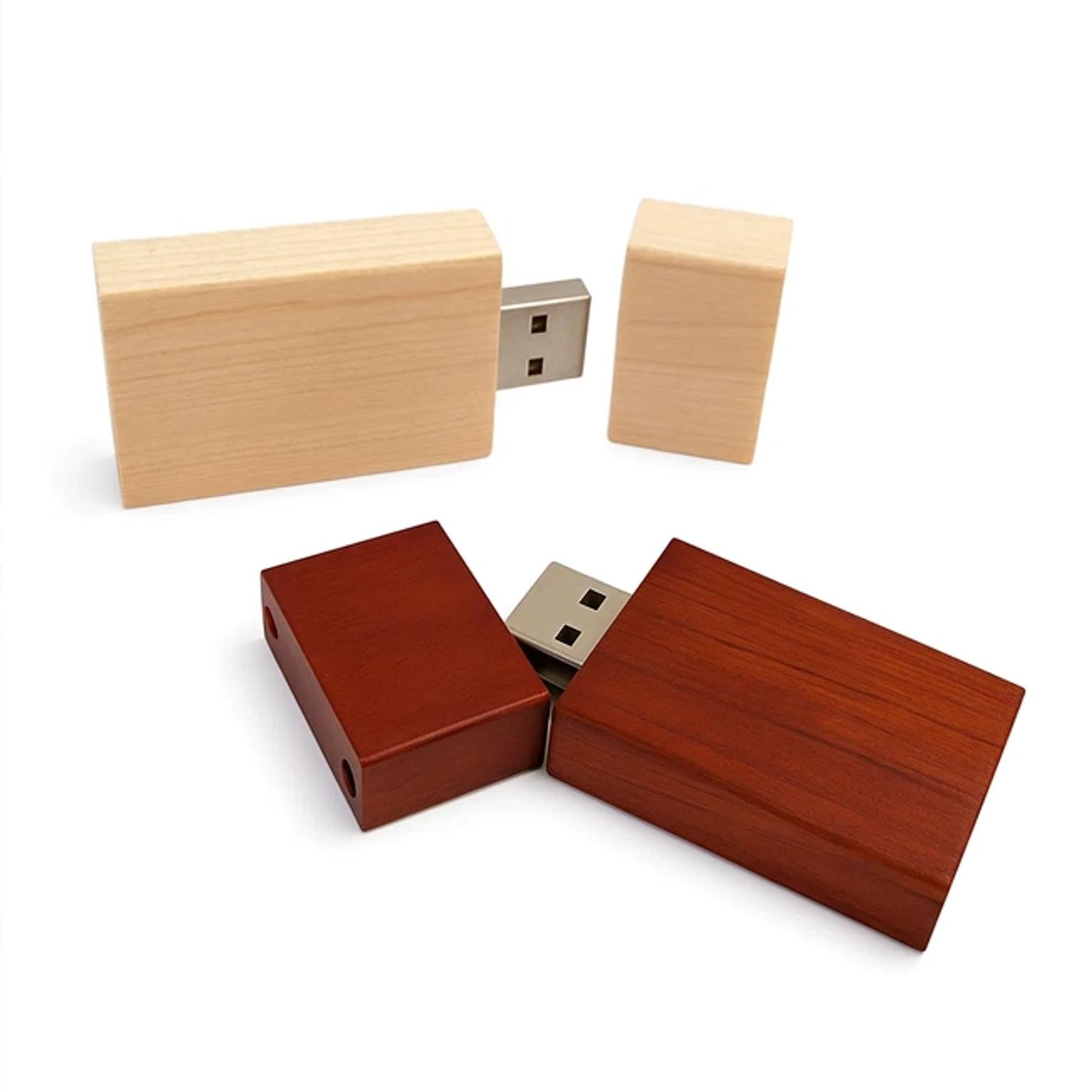 Imagen del producto: USB Cuadrado de madera