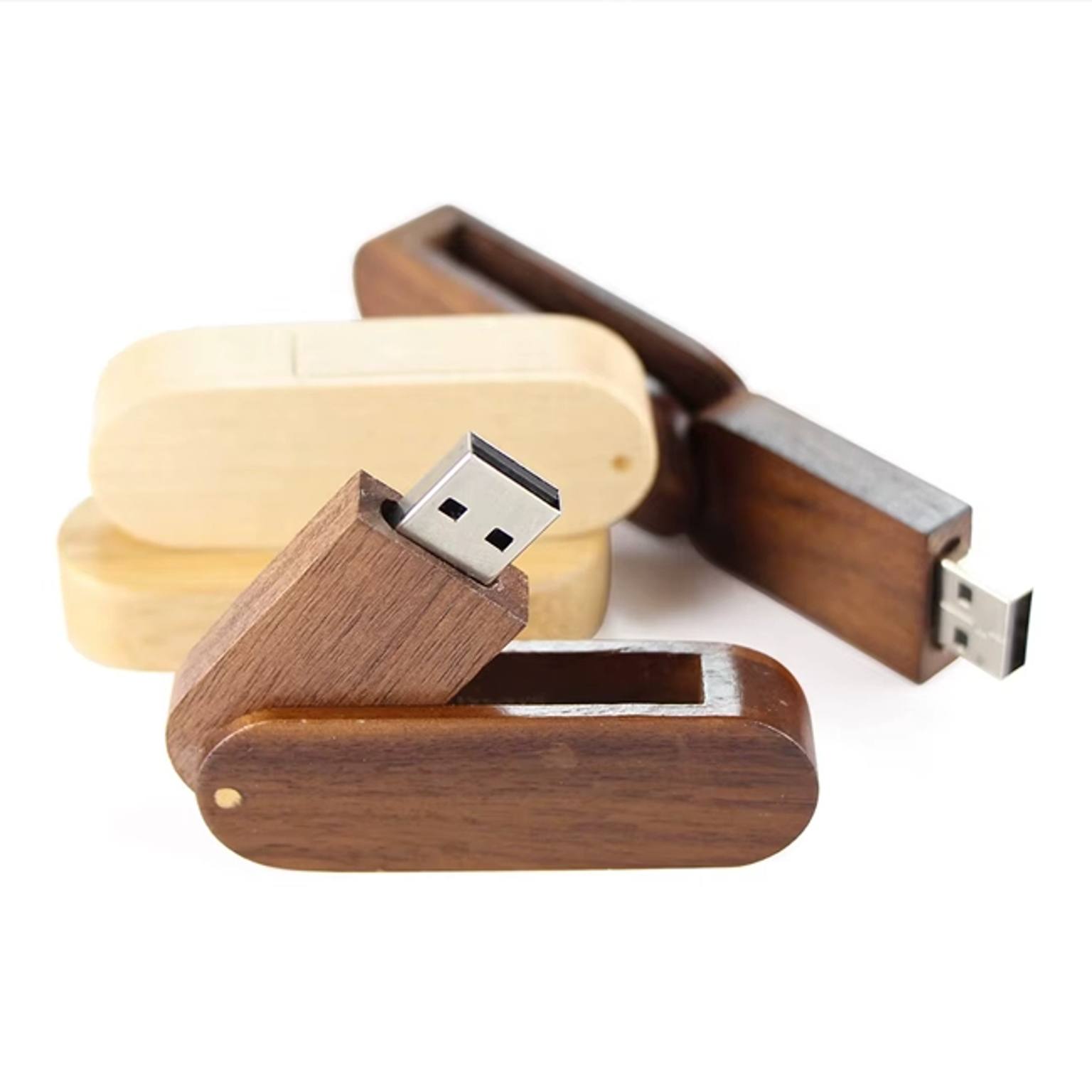 Imagen del producto: USB Giratorio de Madera