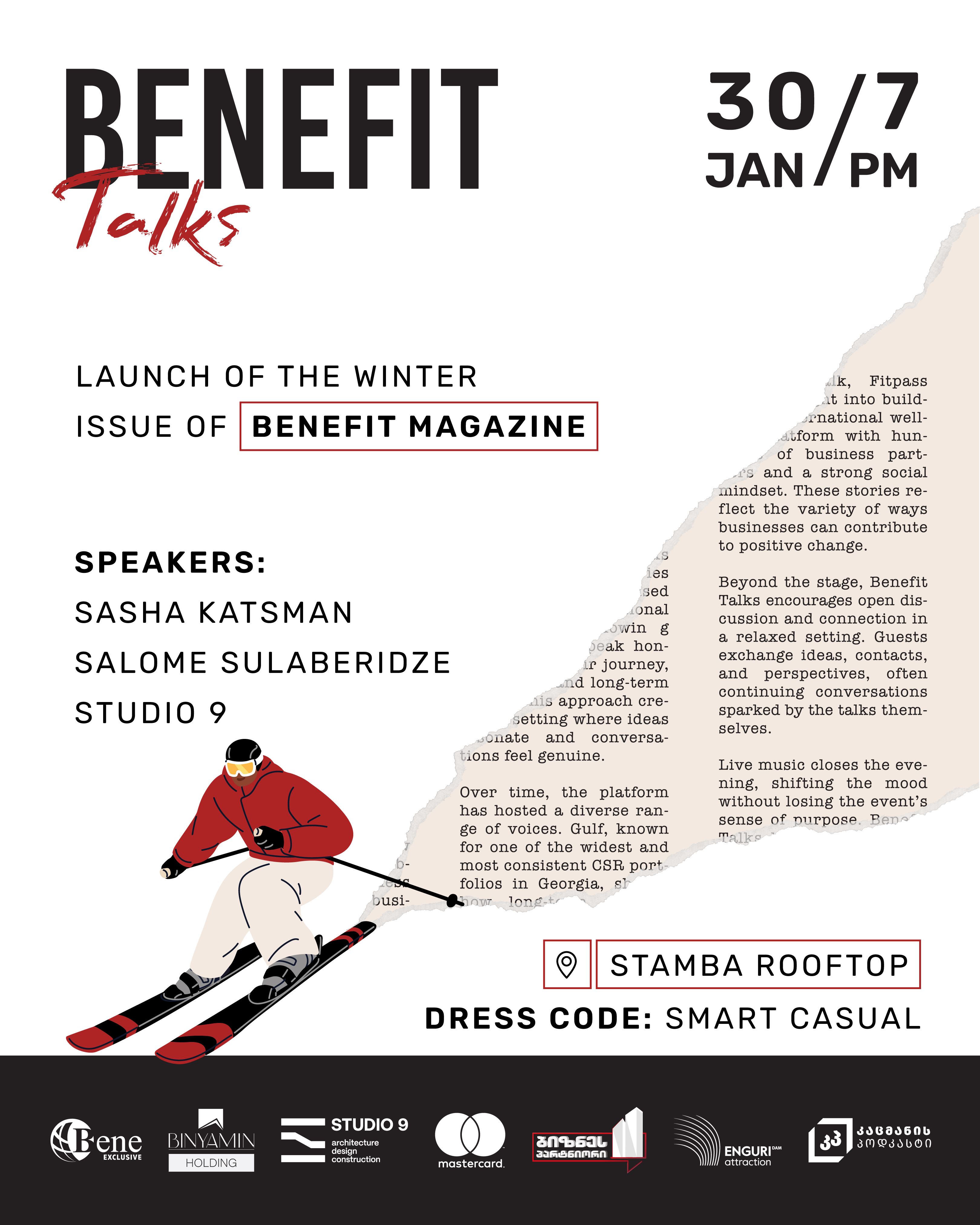 Benefit Talks Event 2026