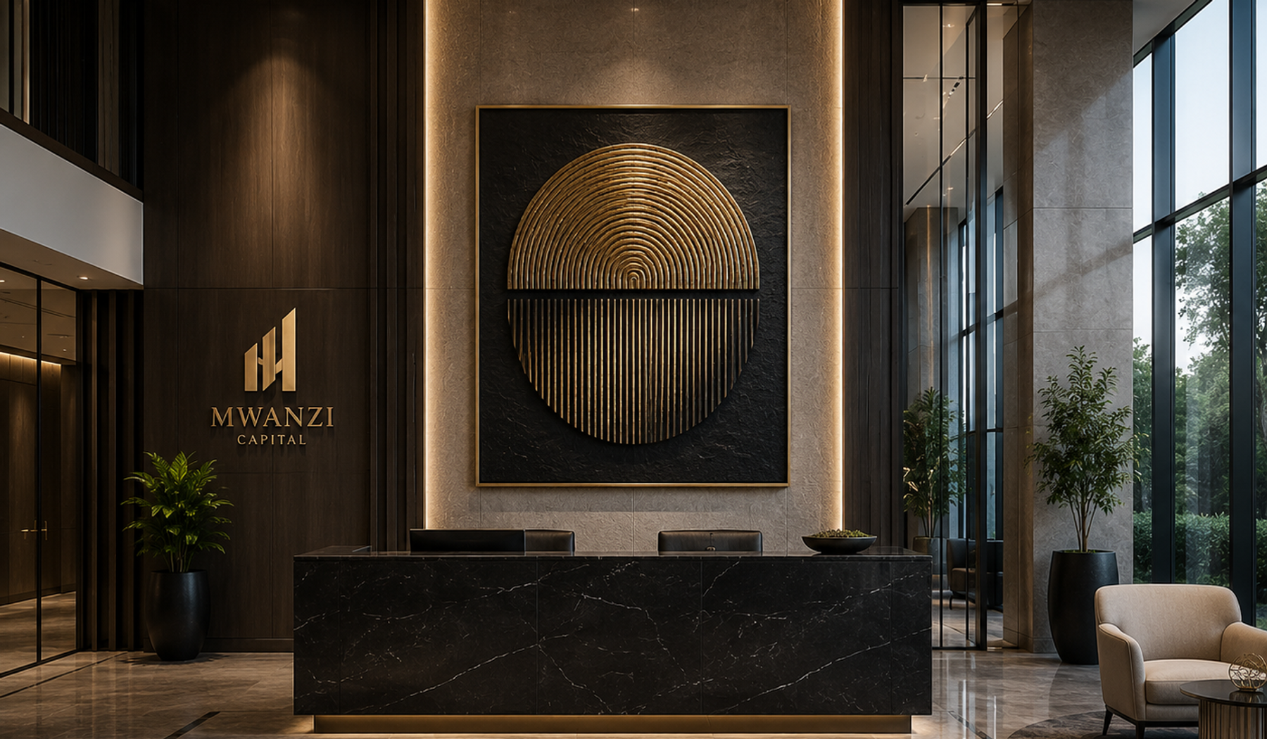 A textured neutral abstract with quiet movement and architectural depth.