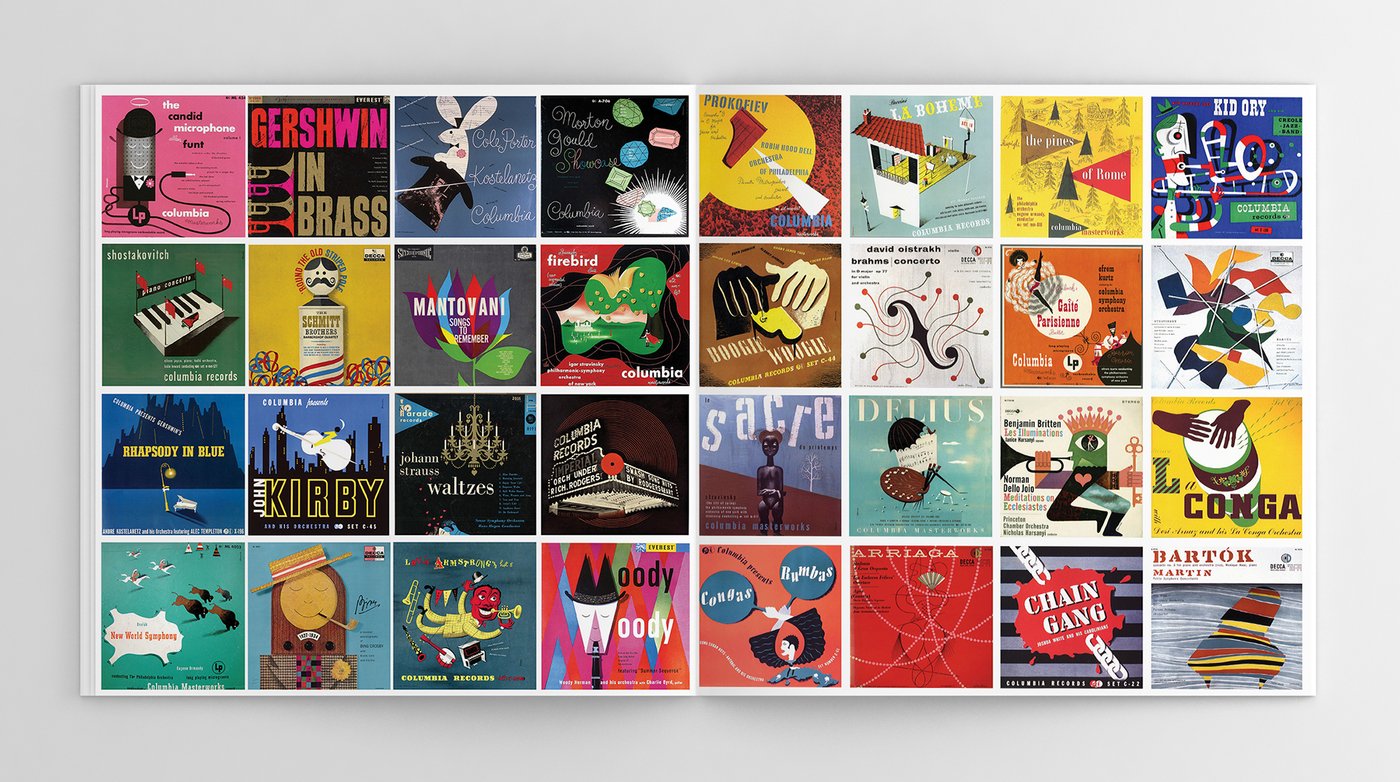 Work of album cover artist Alex Steinweiss.