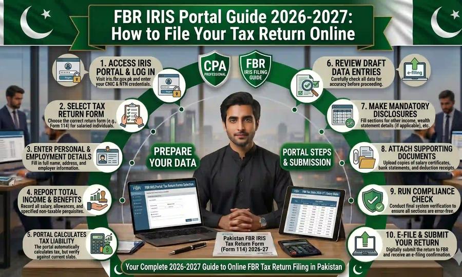 FBR IRIS Portal Guide 2026-2027 How to File Your Tax Return Online