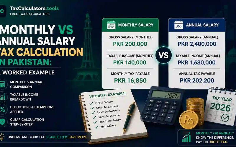 Monthly vs Annual Salary Tax Calculation in Pakistan A Worked Example