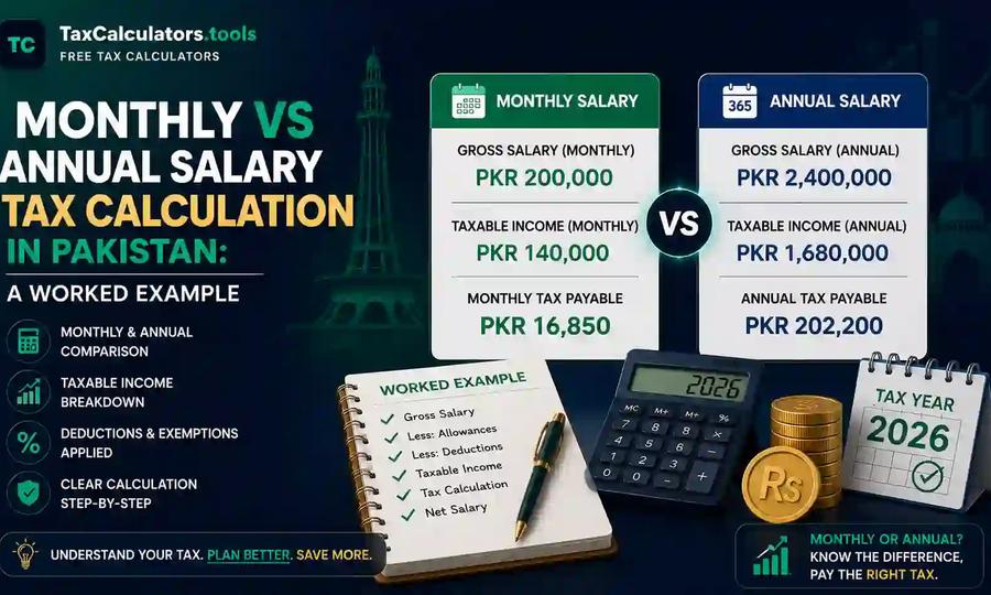 Monthly vs Annual Salary Tax Calculation in Pakistan A Worked Example