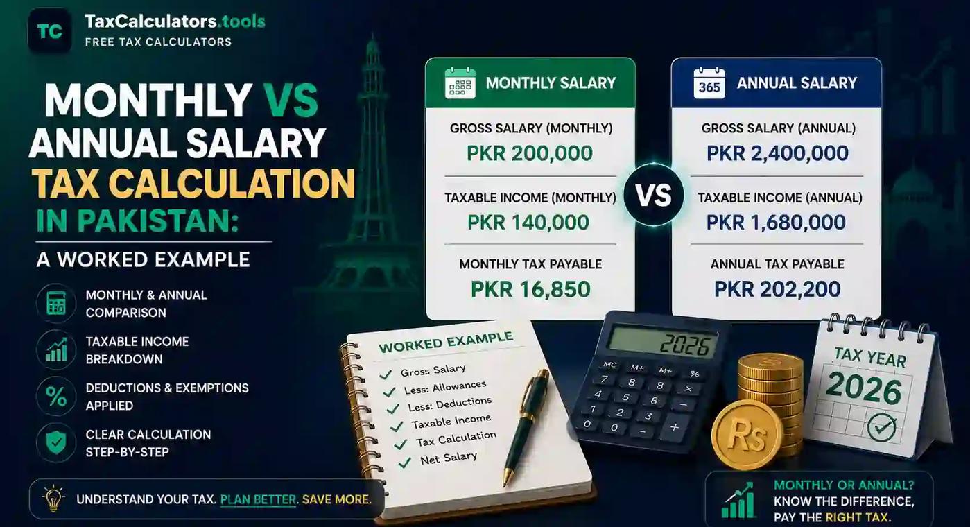 Monthly vs Annual Salary Tax Calculation in Pakistan A Worked Example