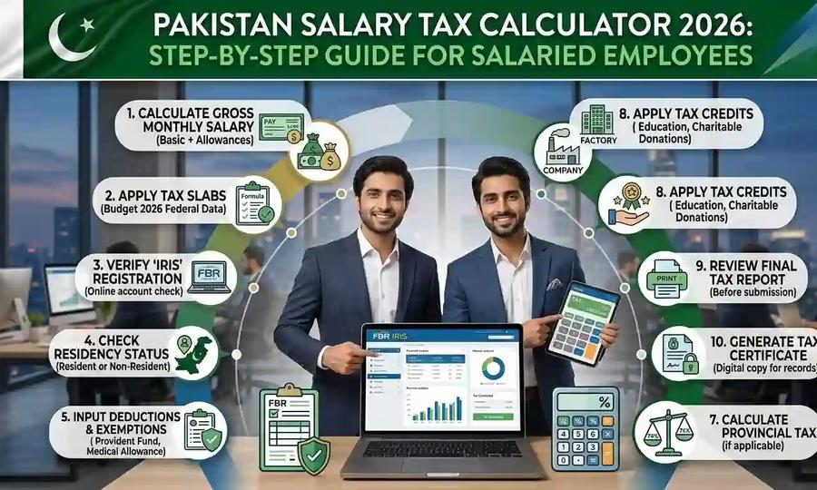 Pakistan Salary Tax Calculator 2026: Step-by-Step Guide for Salaried Employees