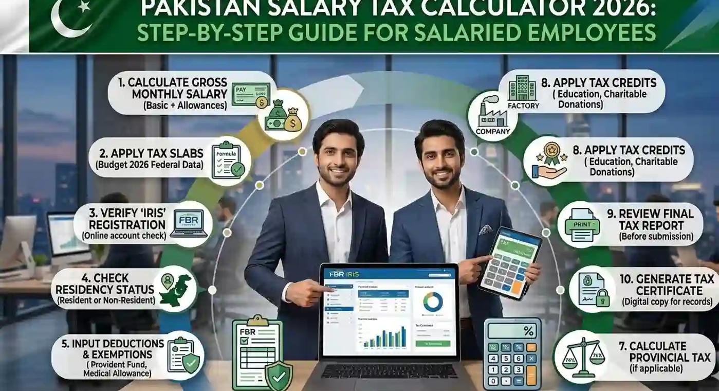 Pakistan Salary Tax Calculator 2026: Step-by-Step Guide for Salaried Employees