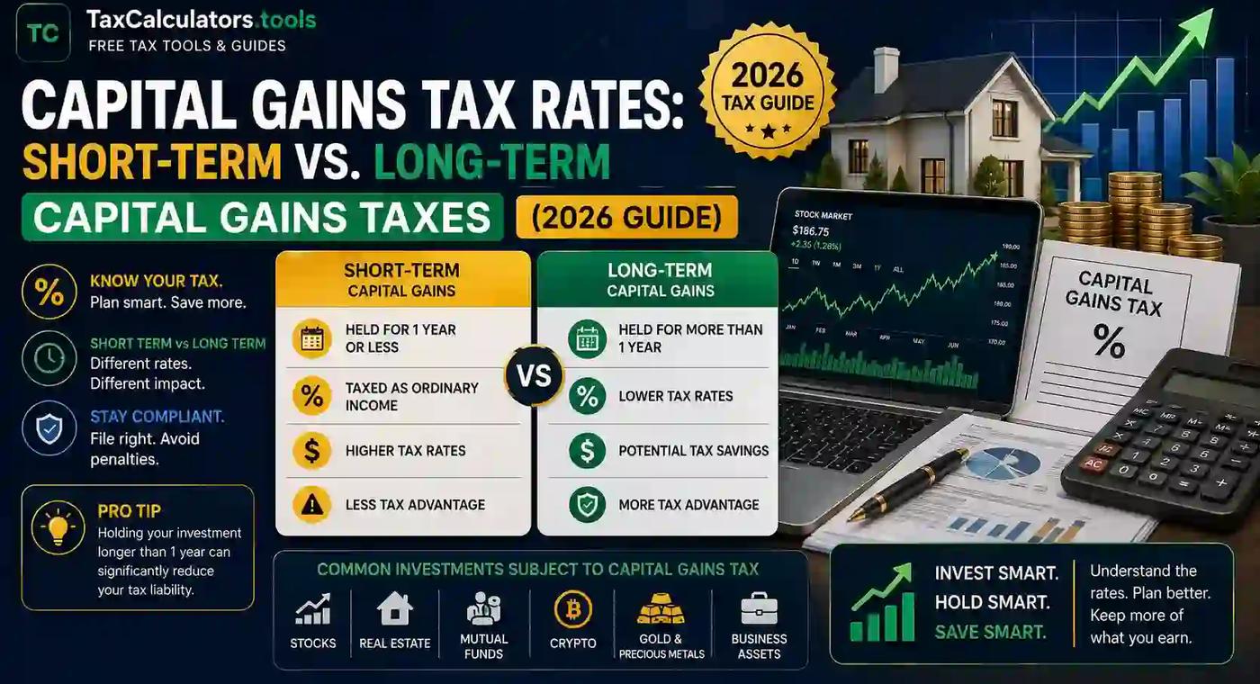 Capital Gains Tax Rates Short-Term vs. Long-Term Capital Gains Taxes (2026 Guide)