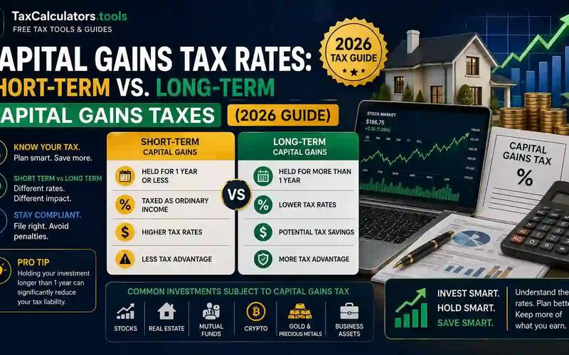 Capital Gains Tax Rates Short-Term vs. Long-Term Capital Gains Taxes (2026 Guide)