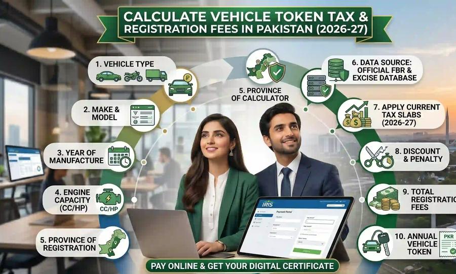 Calculate Vehicle Token Tax & Registration Fees (2026-27)