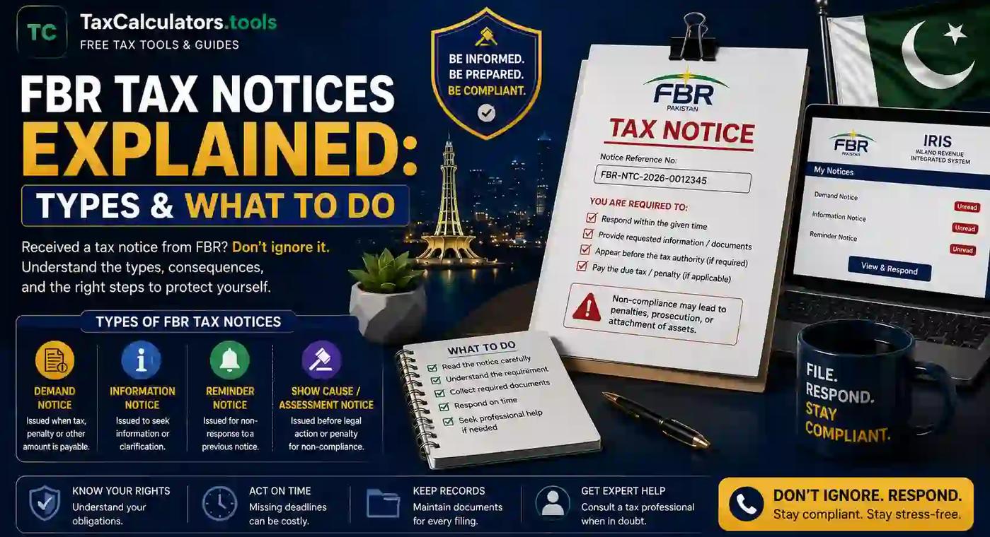 FBR Tax Notices Explained: Types & What to Do