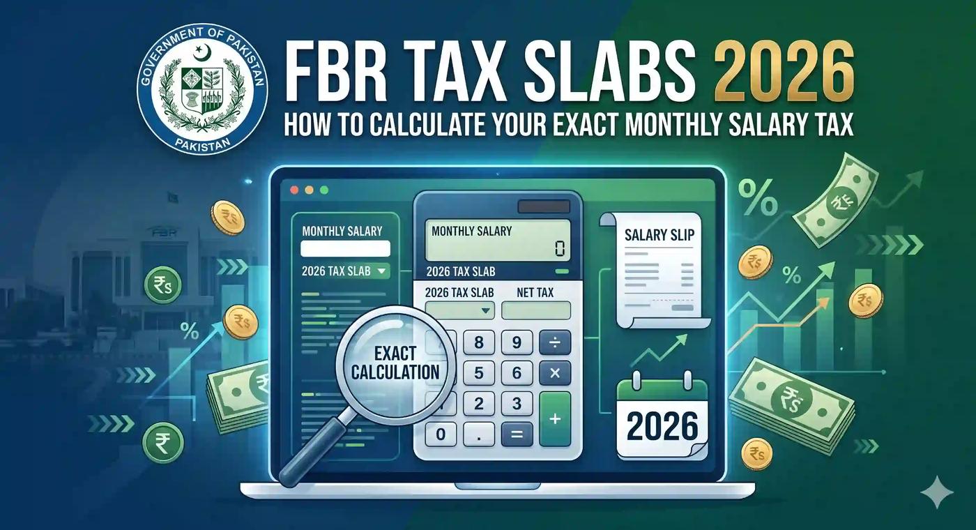 FBR Tax Slabs 2026 — How to Calculate Your Exact Monthly Salary Tax