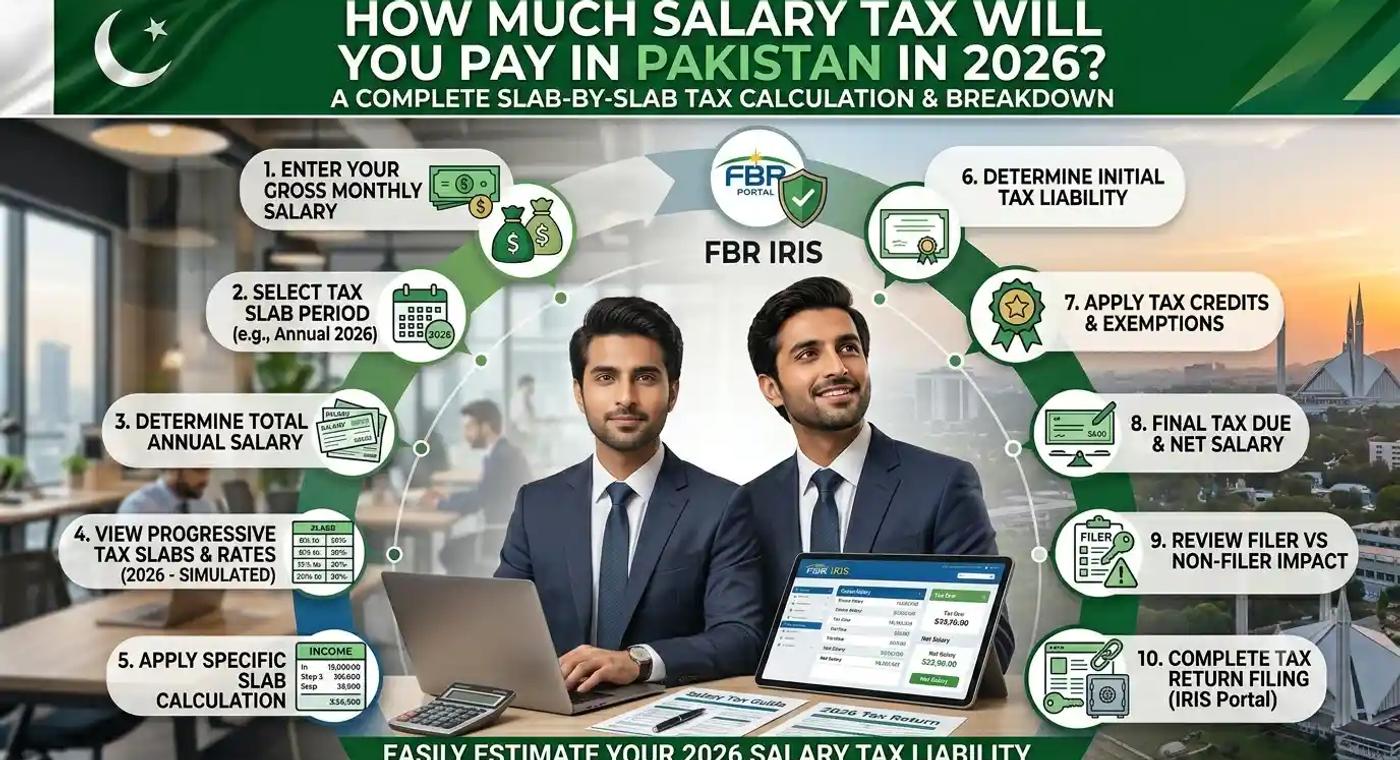 How Much Salary Tax Will You Pay in Pakistan in 2026 Slab-by-Slab Breakdown