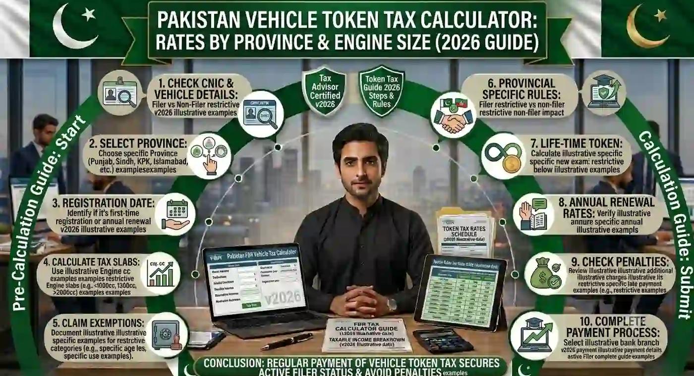 Pakistan Vehicle Token Tax Calculator Rates by Province & Engine Size (2026 Guide)