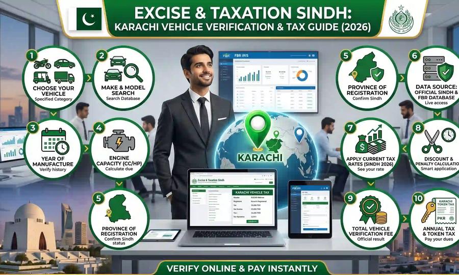 Excise and Taxation Sindh Karachi Vehicle Verification & Tax Guide 2026