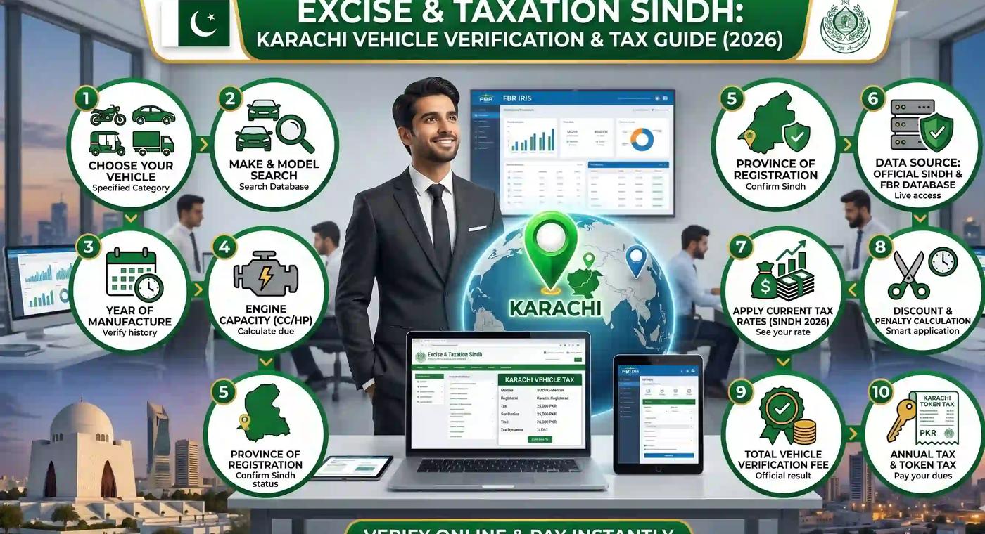 Excise and Taxation Sindh Karachi Vehicle Verification & Tax Guide 2026