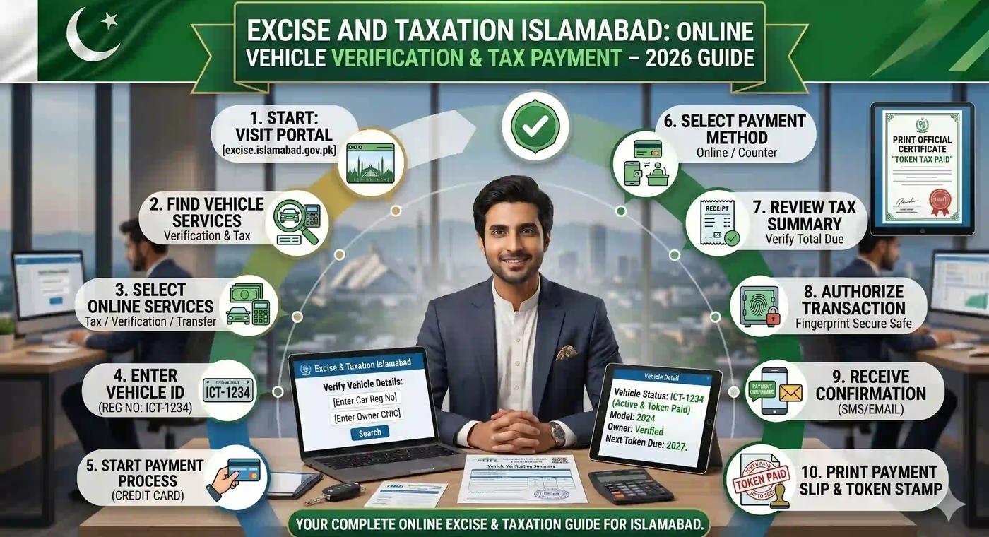 Excise and Taxation Islamabad Step-by-Step Guide to Online Verification and Tax Payment