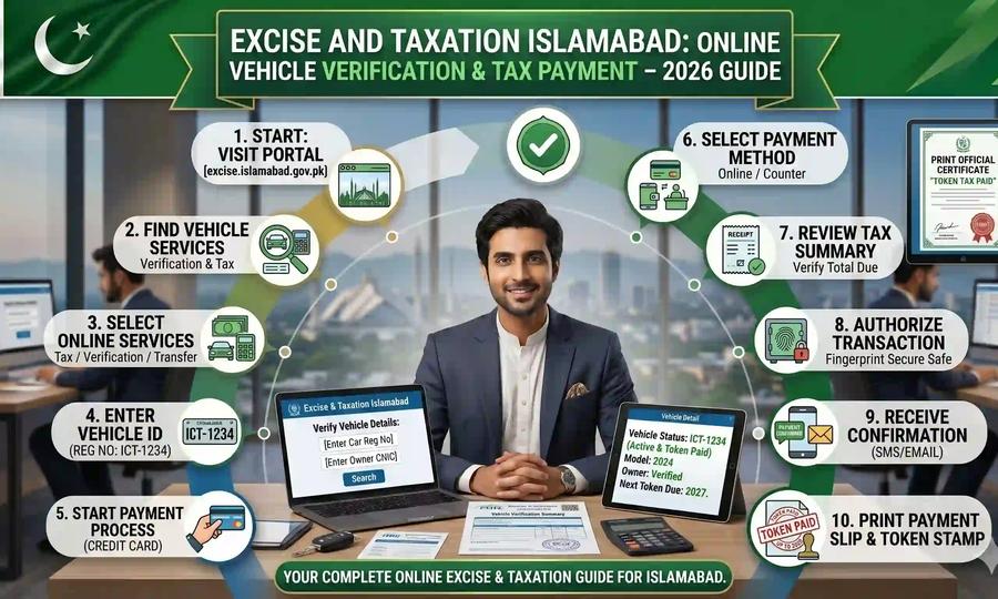 Excise and Taxation Islamabad Step-by-Step Guide to Online Verification and Tax Payment