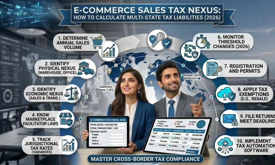 E-commerce Sales Tax Nexus How to Calculate Multi-State Tax Liabilities in 2024