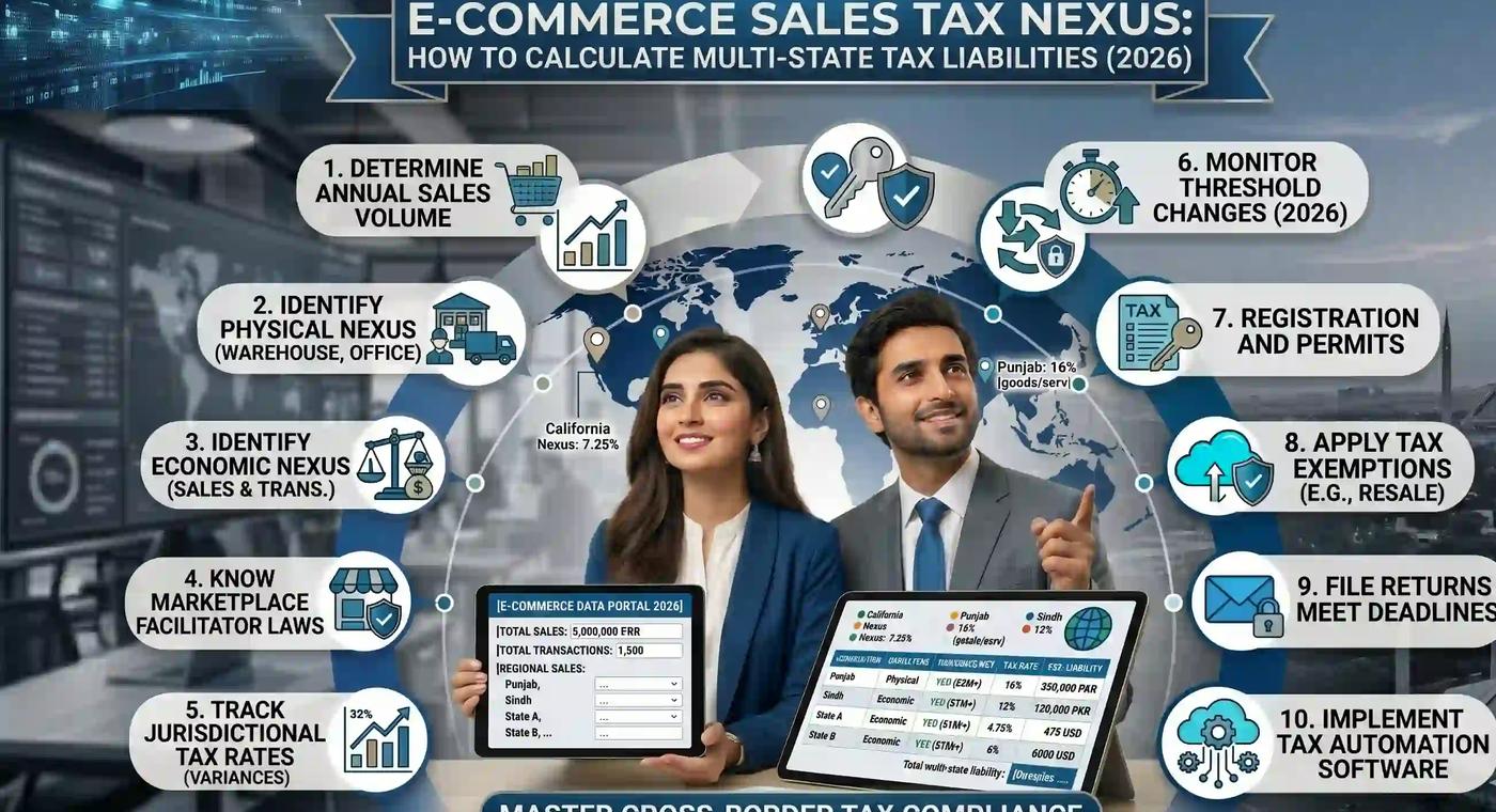 E-commerce Sales Tax Nexus How to Calculate Multi-State Tax Liabilities in 2024