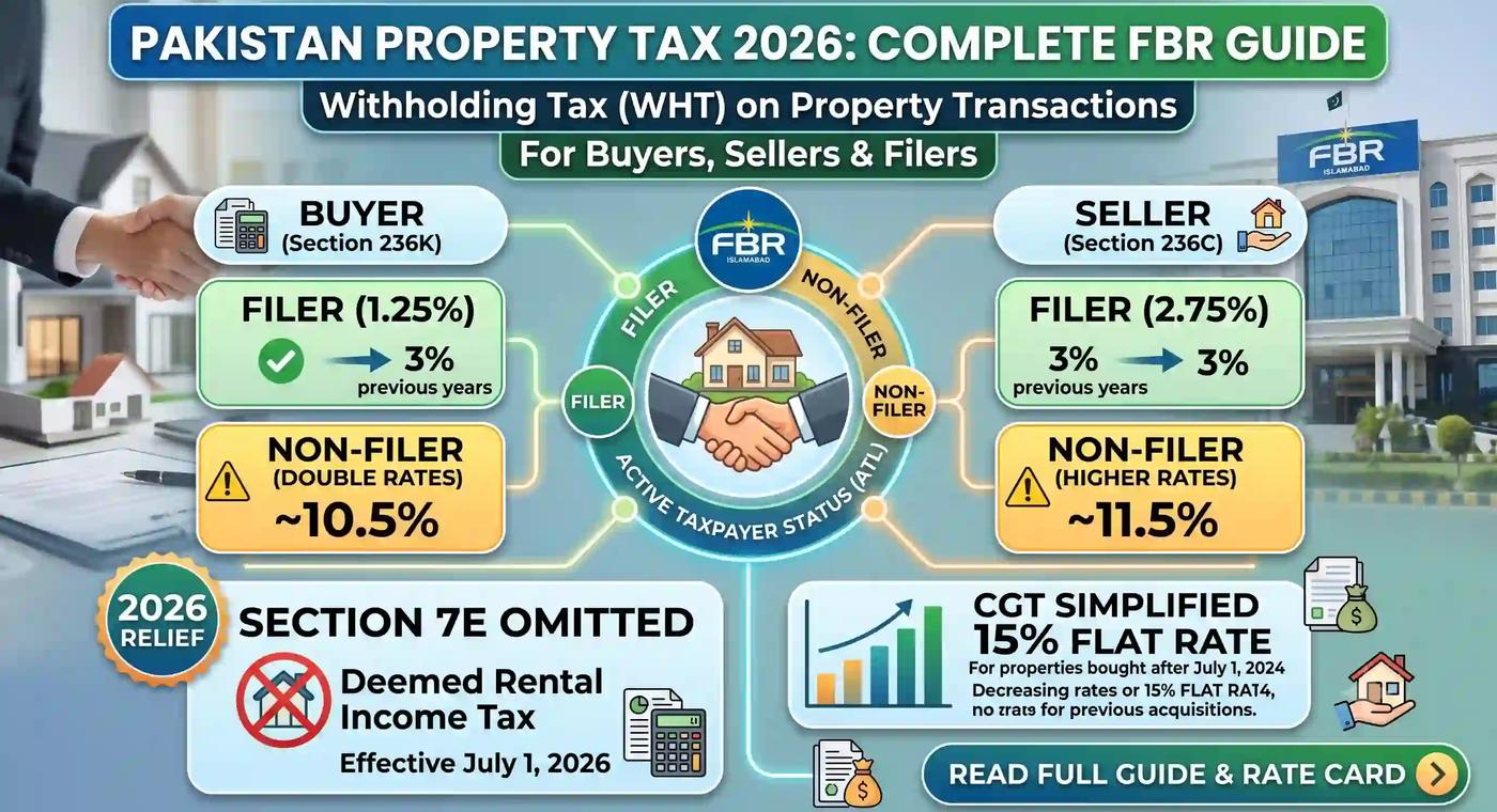 Withholding Tax on Property Transactions in Pakistan 2026 Complete FBR Guide