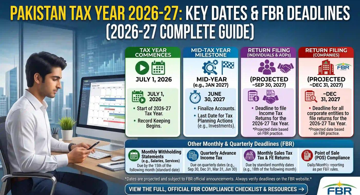 Pakistan Tax Year 2026-27 Key Dates & FBR Deadlines