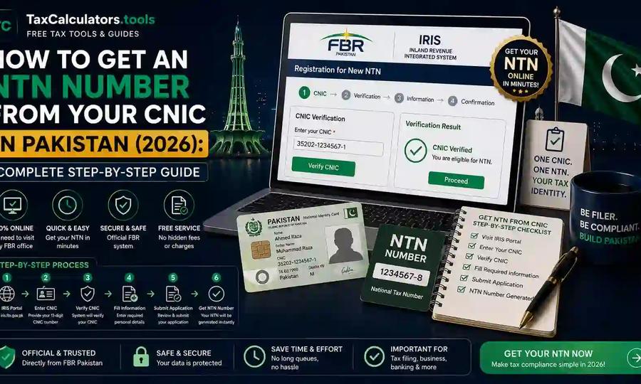 How to Get an NTN Number from CNIC in Pakistan 2026