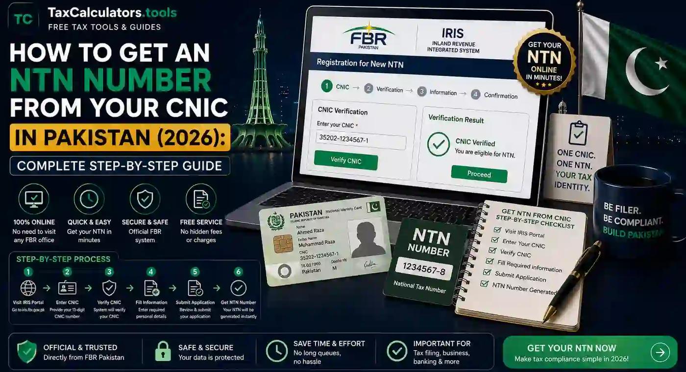 How to Get an NTN Number from CNIC in Pakistan 2026