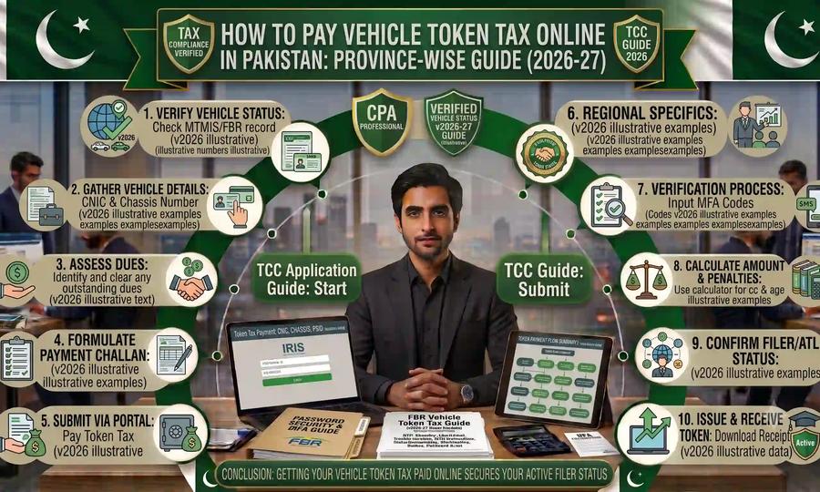 How to Pay Vehicle Token Tax Online in Pakistan Province-Wise Guide (2026-27)