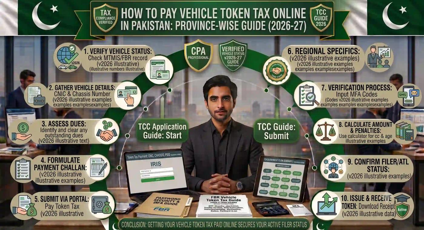 How to Pay Vehicle Token Tax Online in Pakistan Province-Wise Guide (2026-27)