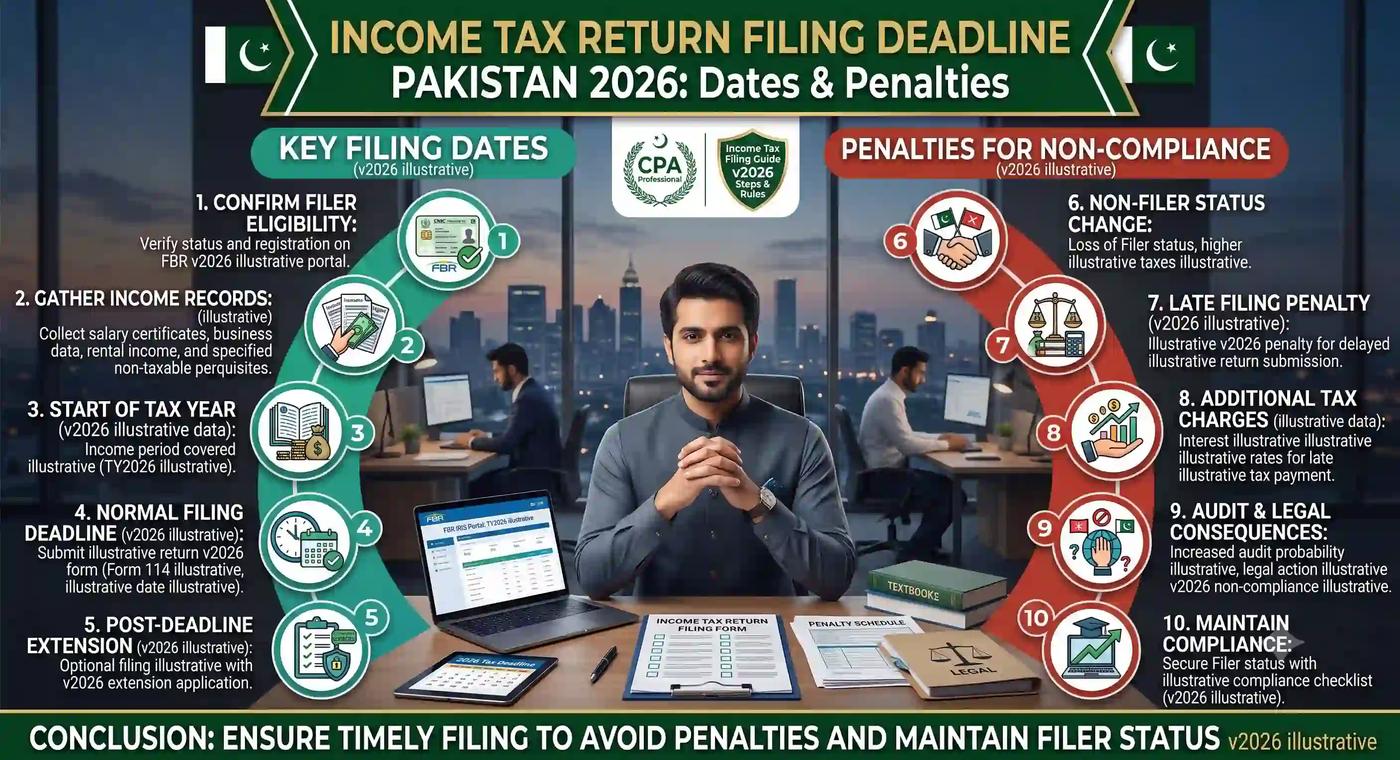 Income Tax Return Filing Deadline Pakistan 2026 Dates & Penalties