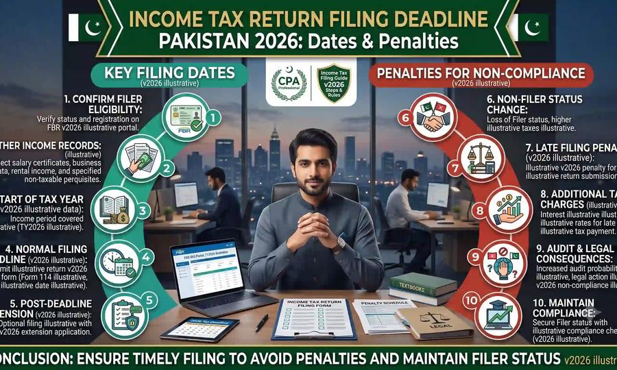 Income Tax Return Filing Deadline Pakistan 2026 Dates & Penalties