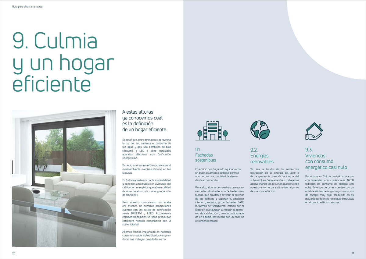 Guía de Culmia «Guía para organizar una mudanza»: capítulo 9, «Culmia y un hogar eficiente»