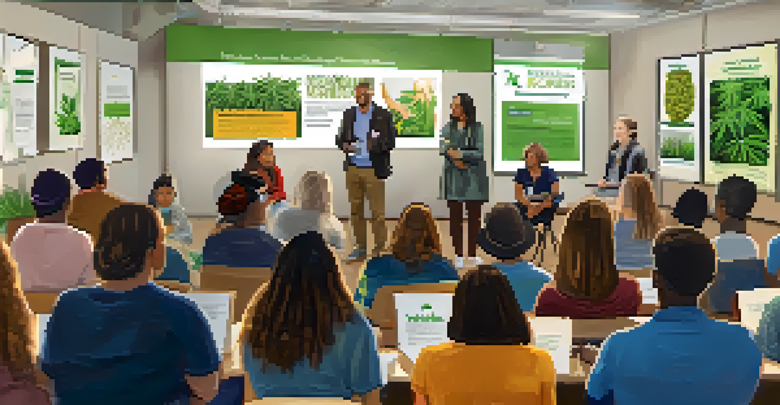 A community workshop with parents and educators discussing cannabis education.
