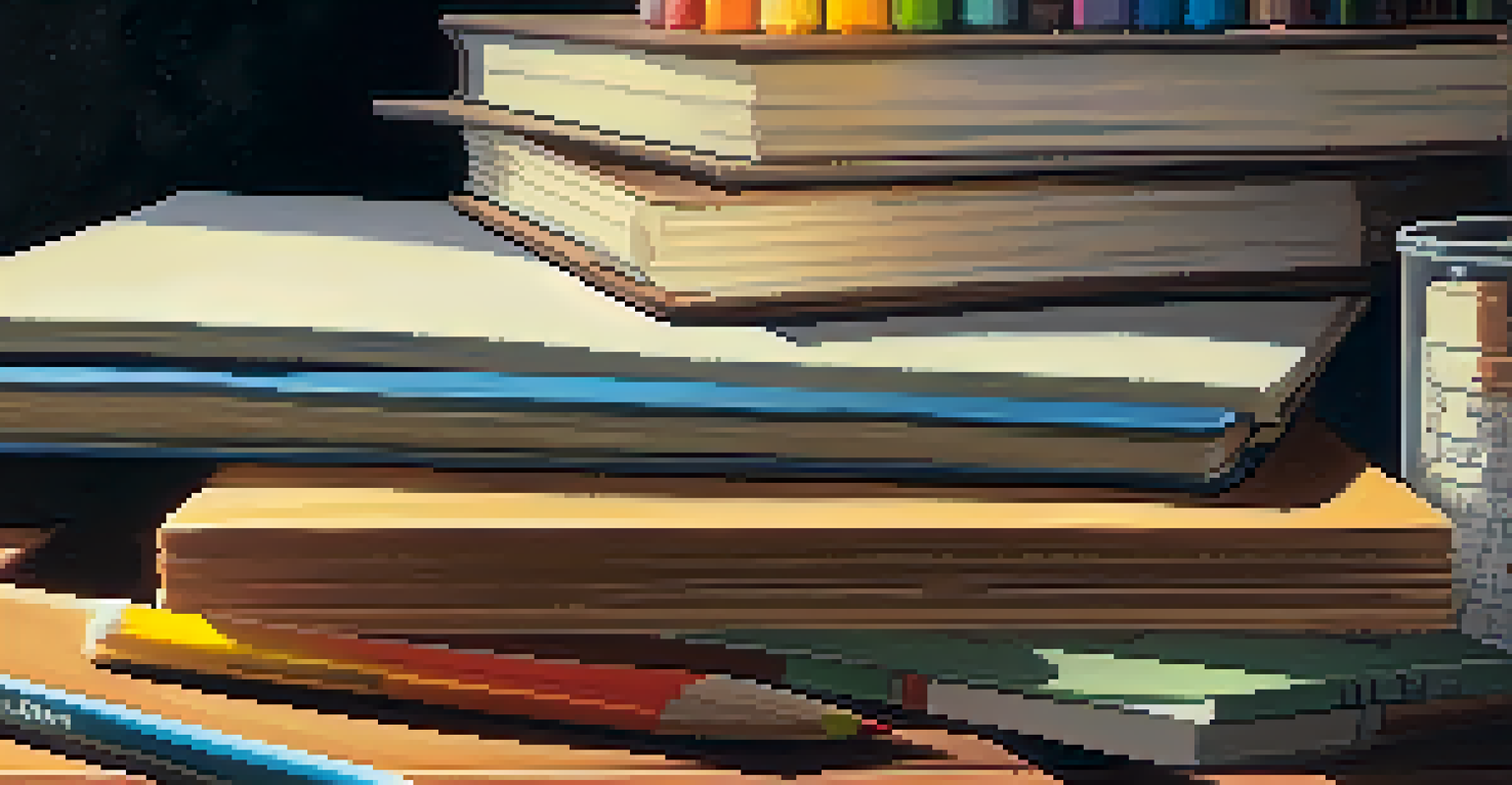 Close-up of hands holding school supplies against a chalkboard backdrop, highlighting the importance of education resources.