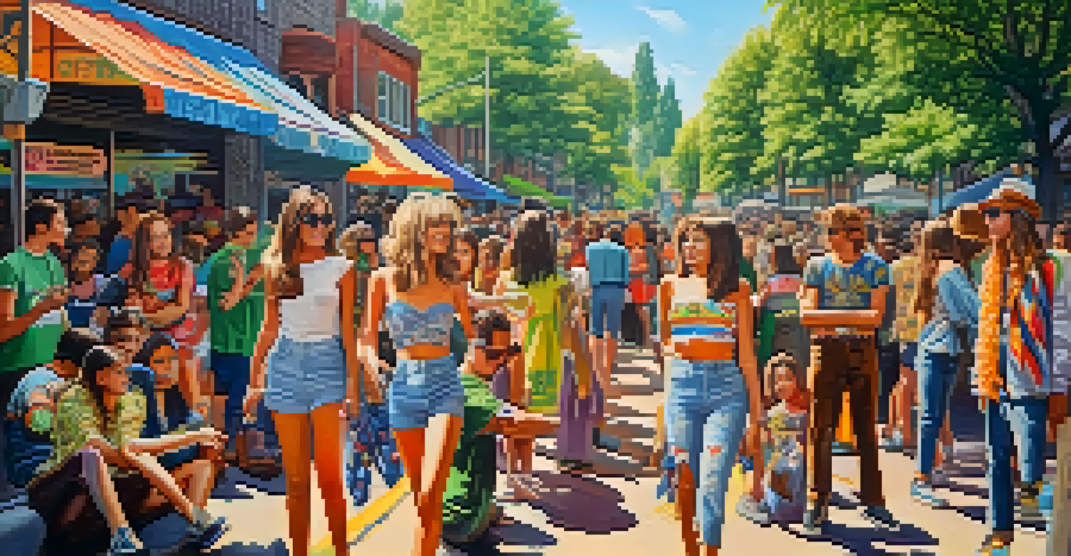 A lively 1960s park scene with young people celebrating marijuana use, adorned with colorful clothing and peace signs.