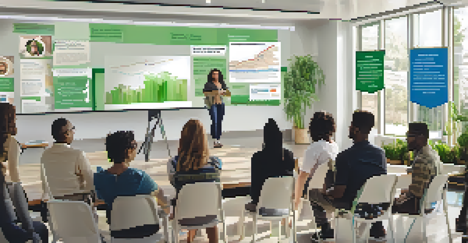 A diverse group of people attending an educational workshop about cannabis health implications in a well-lit room.
