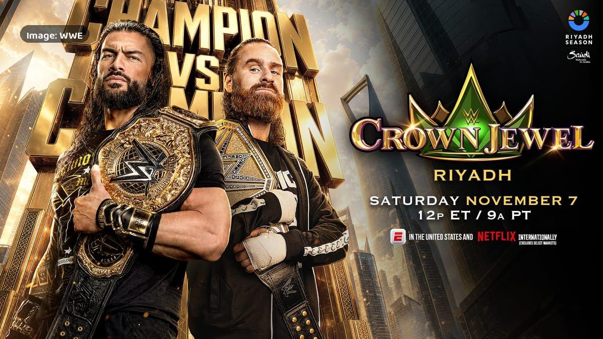 WWE Crown Jewel 2026 in Riyadh, with Roman Reigns, Sami Zayn, Liv Morgan and Chelsea Green