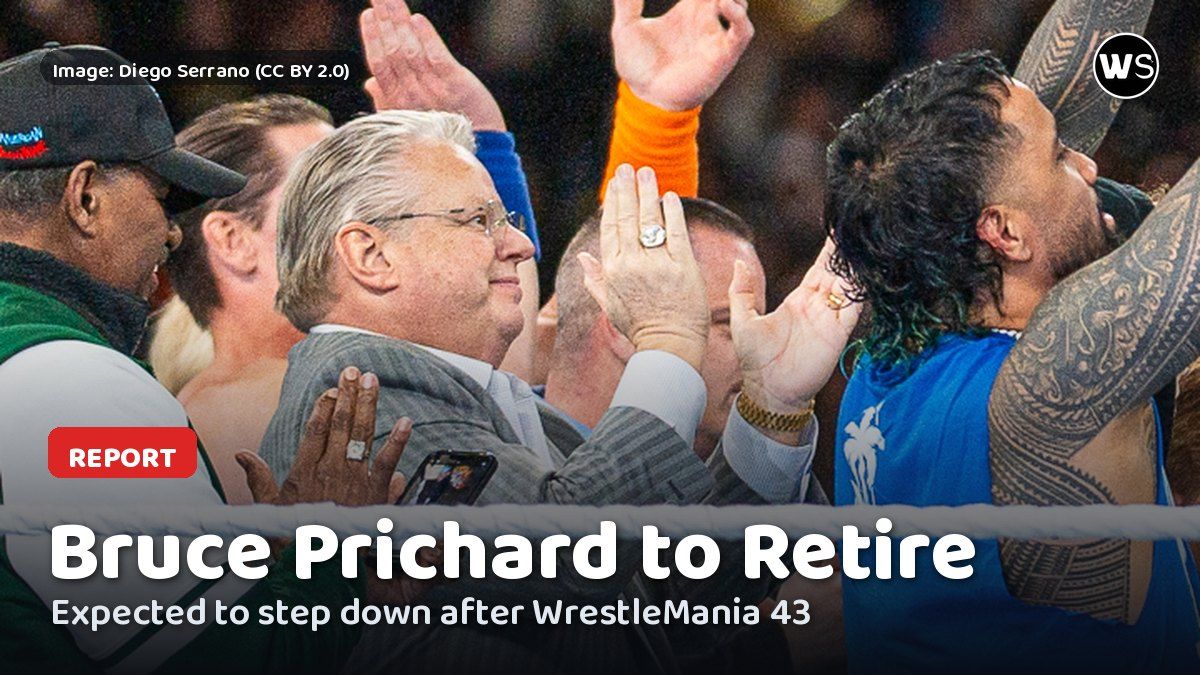 Bruce Prichard at ringside at a WWE event