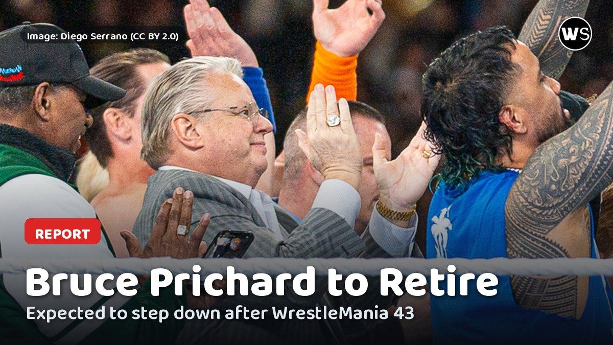 Bruce Prichard at ringside at a WWE event