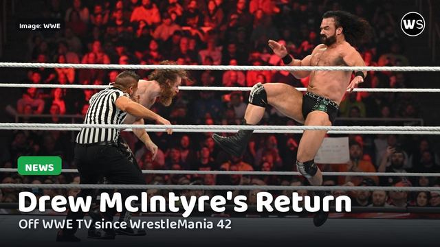 Drew McIntyre in action on WWE Raw