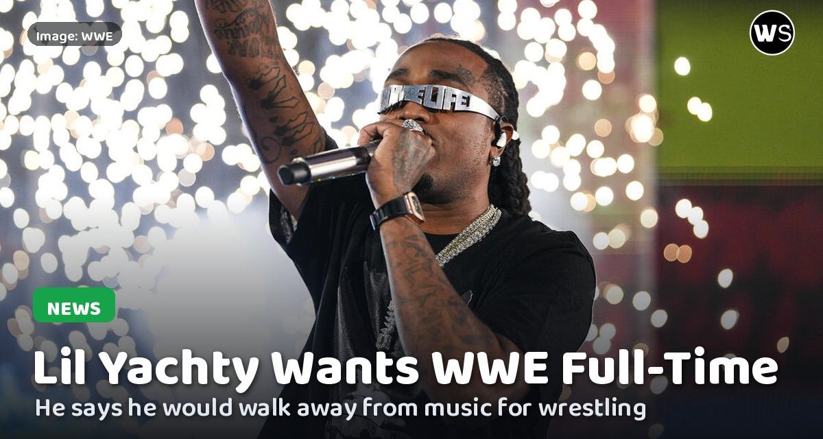 Lil Yachty performing at WWE Sunday Night's Main Event in Atlanta