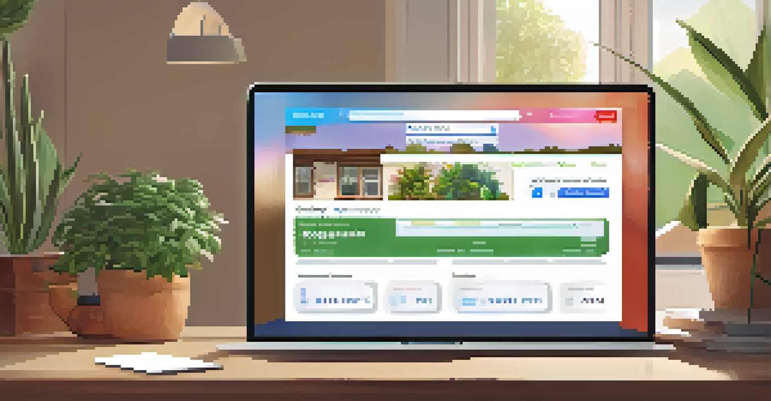 A close-up of a laptop screen displaying a user-friendly digital voter registration interface in a cozy home office setting.