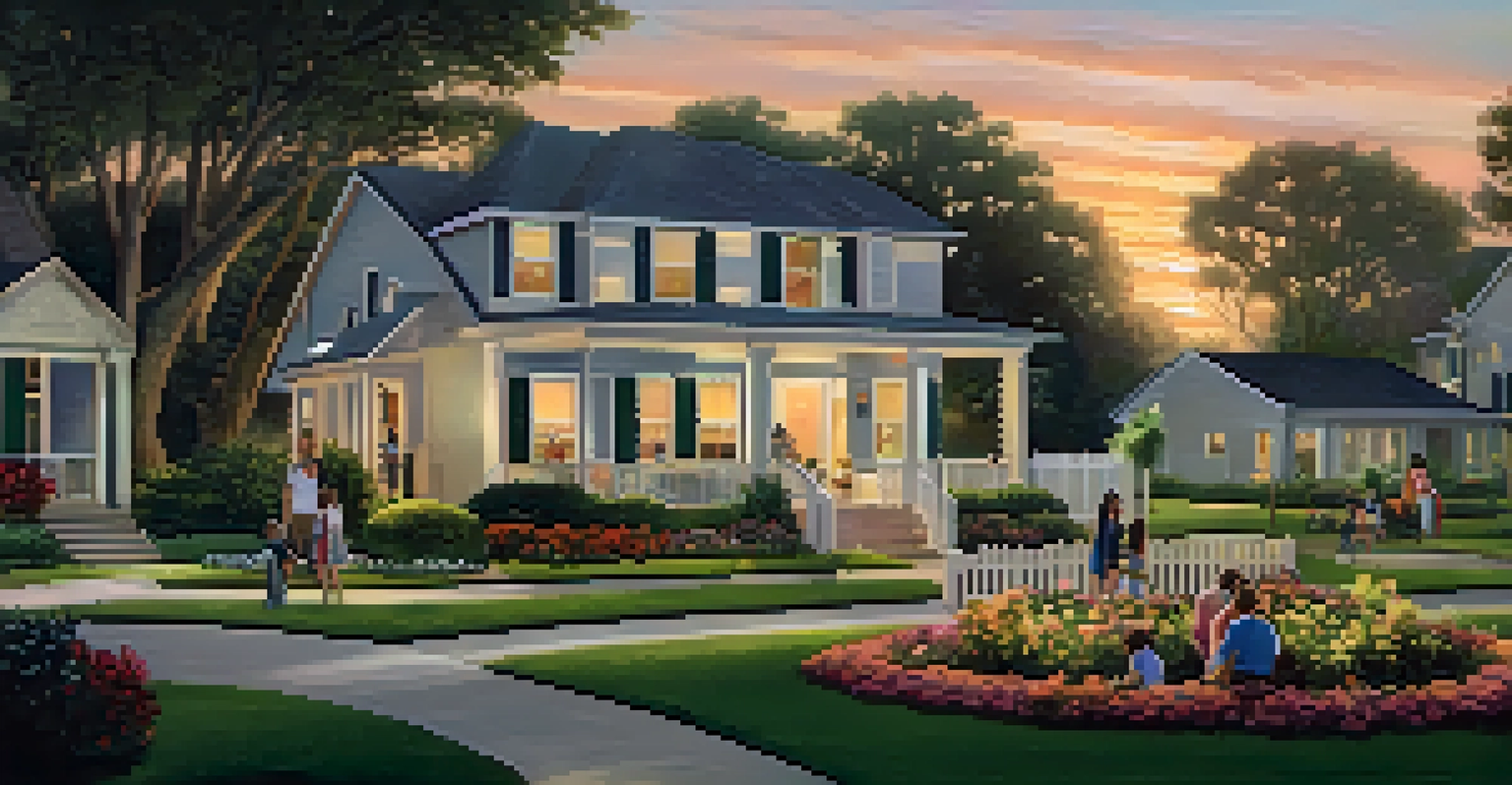 A peaceful suburban neighborhood in Florida with families and beautiful homes.