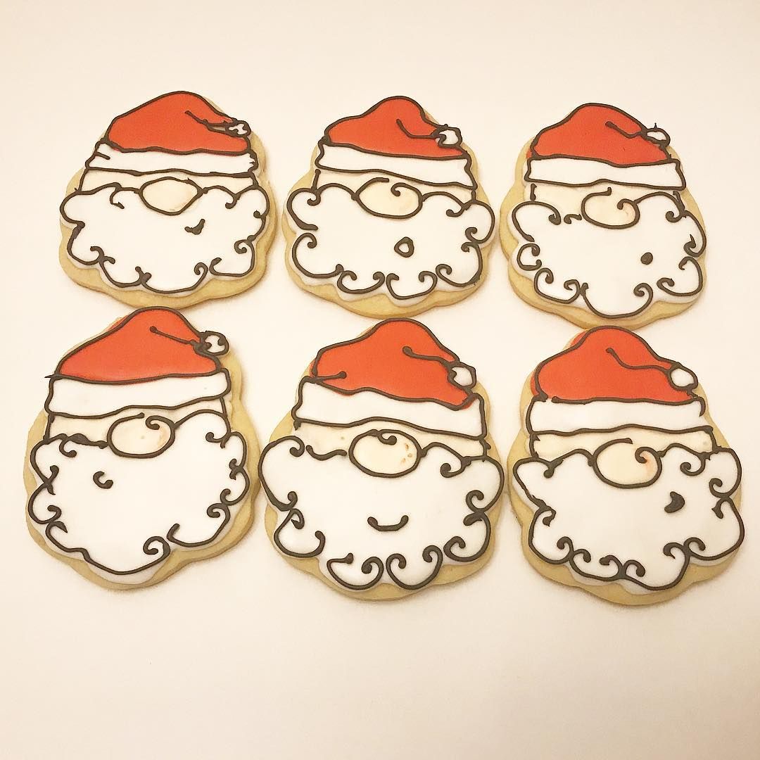 Merry Kris Kringle Portrait Cookies